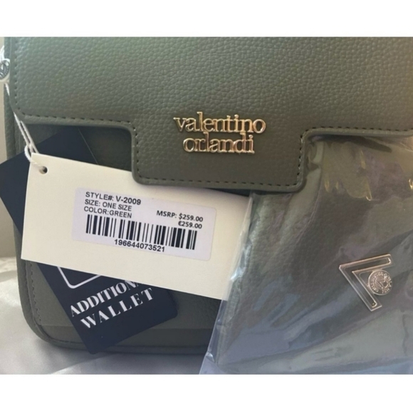 Valentino Orlandi Crossbody Bag Camo Green W/card Holder Wallet - Picture 3 of 8
